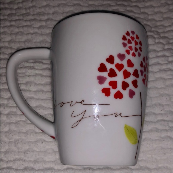 Starbucks Coffee Mug Set - ‘I Love You’ Red and Pink Ceramic Mugs (2pc) - Picture 5 of 14